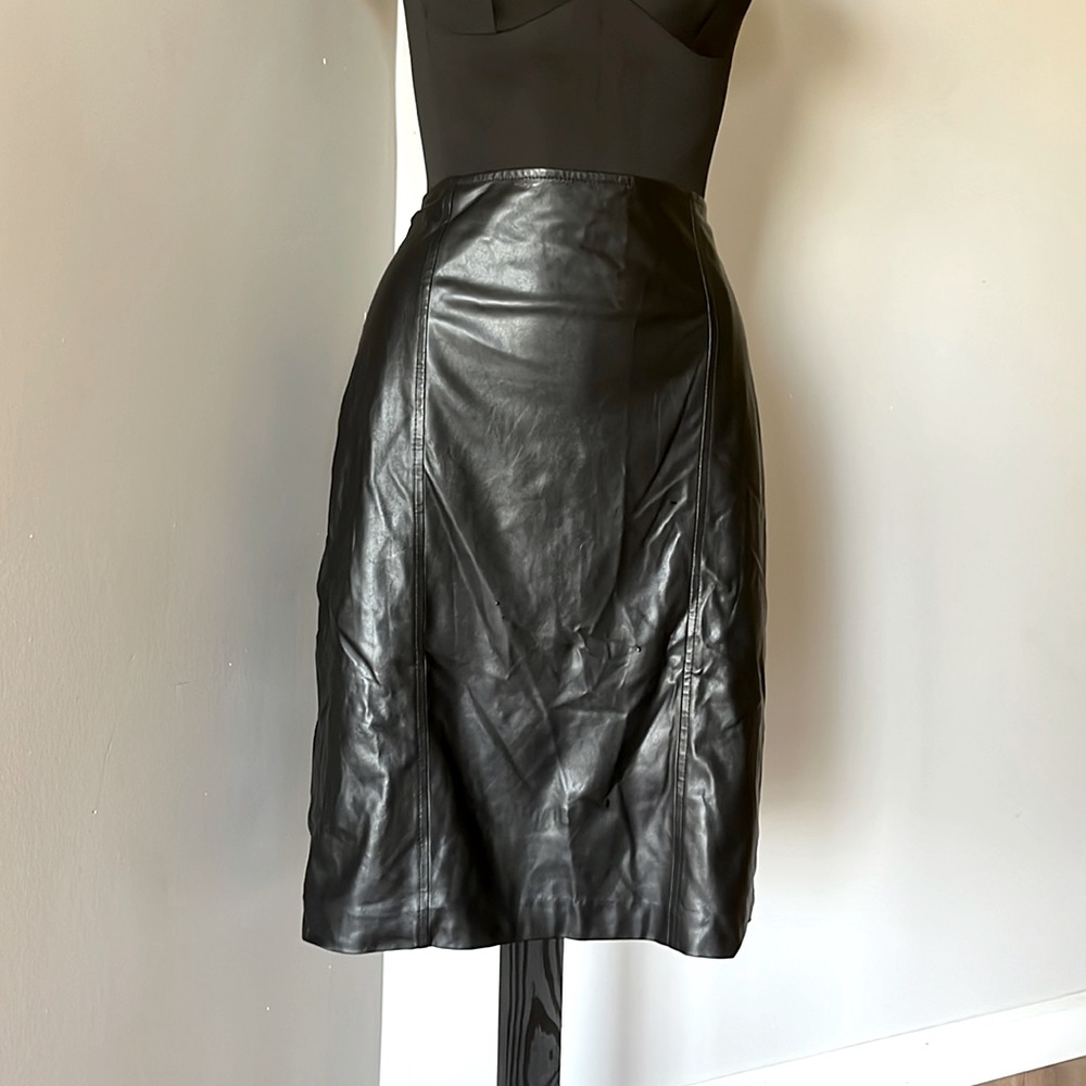 Leather Pencil Skirt